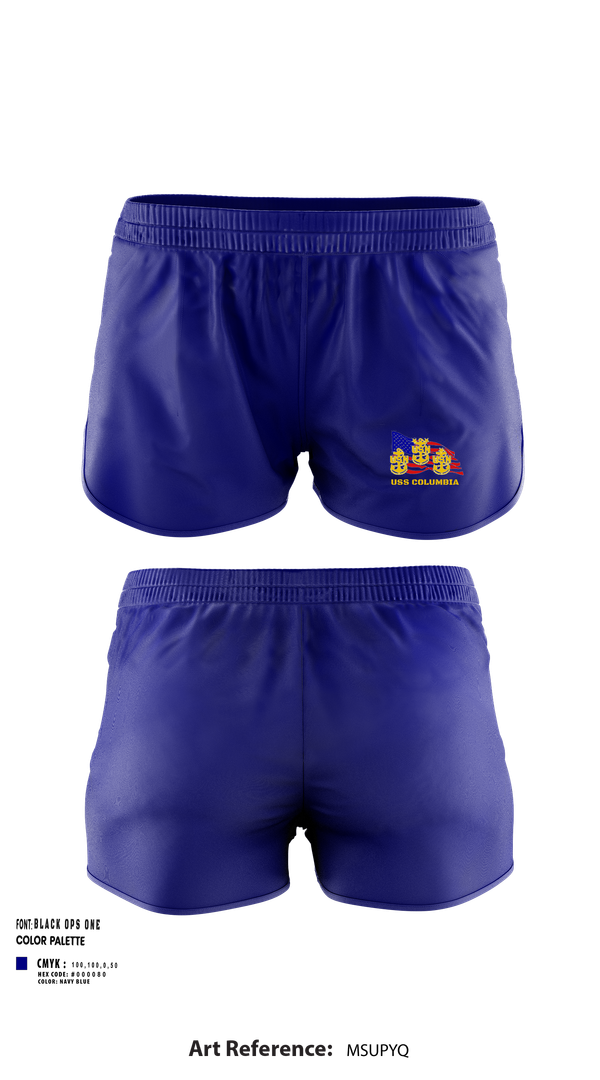 Ranger Panties, USS Columbia, , Teamtime, Team time, sublimation, custom sports apparel, team uniforms, spirit wear, spiritwear, sports uniforms, custom shirts, team store, custom team store, fundraiser sports, apparel fundraiser
