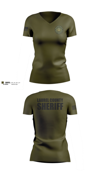 Womens Short Sleeve Vneck Shirt, LAUREL COUNTY SHERIFFS OFFICE, Police, Teamtime, Team time, sublimation, custom sports apparel, team uniforms, spirit wear, spiritwear, sports uniforms, custom shirts, team store, custom team store, fundraiser sports, apparel fundraiser