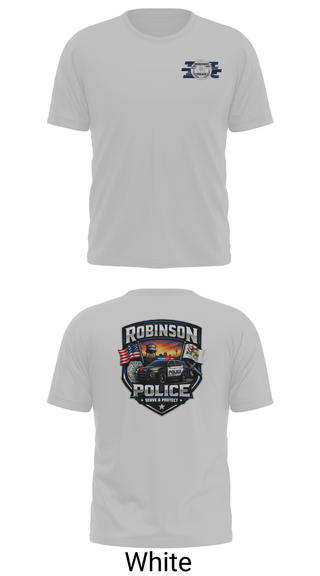Old School Cotton Feel Shirt, Robinson Police Department, Police, Teamtime, Team time, sublimation, custom sports apparel, team uniforms, spirit wear, spiritwear, sports uniforms, custom shirts, team store, custom team store, fundraiser sports, apparel fundraiser