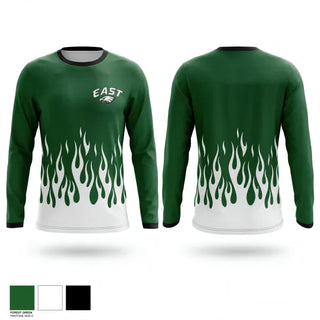 Long Sleeve Performance Shirt, East Henderson High School, Track & Field, Teamtime, Team time, sublimation, custom sports apparel, team uniforms, spirit wear, spiritwear, sports uniforms, custom shirts, team store, custom team store, fundraiser sports, apparel fundraiser