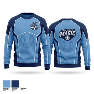 Crew Neck Sweatshirt, Michiana Magic, Baseball, Teamtime, Team time, sublimation, custom sports apparel, team uniforms, spirit wear, spiritwear, sports uniforms, custom shirts, team store, custom team store, fundraiser sports, apparel fundraiser