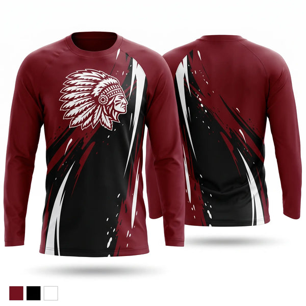 Long Sleeve Performance Shirt, Canal Winchester Indians, Softball, Teamtime, Team time, sublimation, custom sports apparel, team uniforms, spirit wear, spiritwear, sports uniforms, custom shirts, team store, custom team store, fundraiser sports, apparel fundraiser
