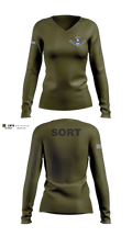 SORT 57526758 Women's Long Sleeve V-neck Shirt - 5