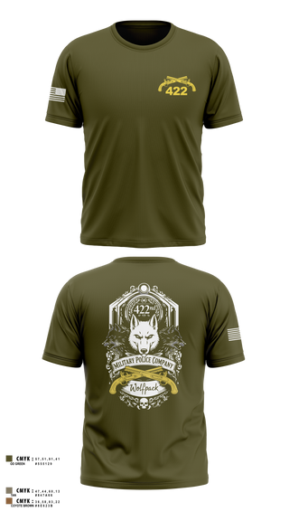 Old School Cotton Feel Shirt, 422nd Military Police Company, Army, Teamtime, Team time, sublimation, custom sports apparel, team uniforms, spirit wear, spiritwear, sports uniforms, custom shirts, team store, custom team store, fundraiser sports, apparel fundraiser