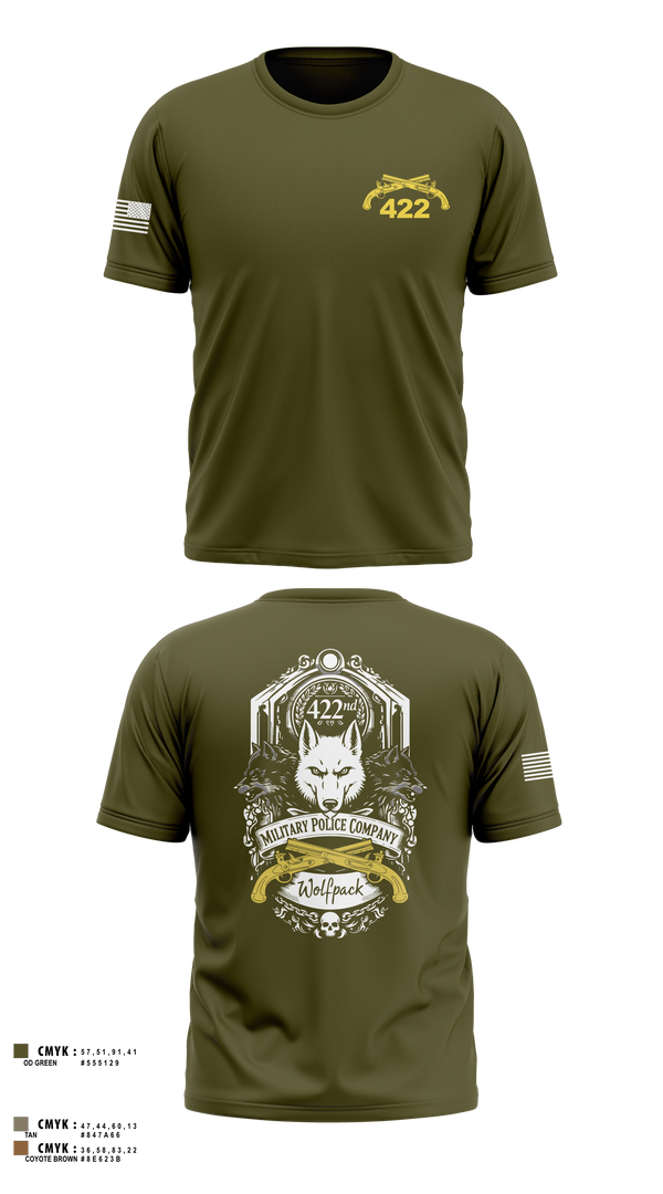 Old School Cotton Feel Shirt, 422nd Military Police Company, Army, Teamtime, Team time, sublimation, custom sports apparel, team uniforms, spirit wear, spiritwear, sports uniforms, custom shirts, team store, custom team store, fundraiser sports, apparel fundraiser