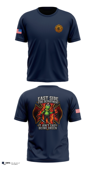 Short Sleeve Performance Shirt, East Side Fire Department (Belleville), Fire Department, Teamtime, Team time, sublimation, custom sports apparel, team uniforms, spirit wear, spiritwear, sports uniforms, custom shirts, team store, custom team store, fundraiser sports, apparel fundraiser