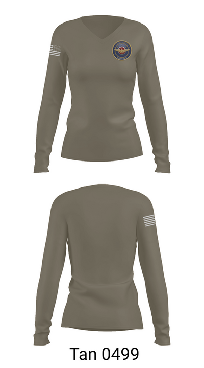 NAVAIR 97184598 Women's Long Sleeve V-neck Shirt - 73