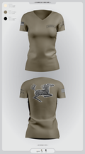 DET 1 HHC 3-116 CAV 15242630 Women's Short Sleeve V-neck Shirt - 2