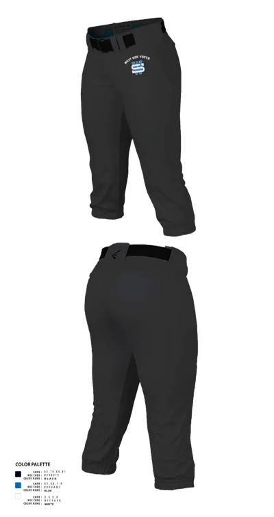 West Side Youth 30523994 Softball Pants - 1
