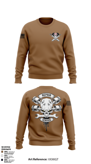 Crew Neck Sweatshirt, 1-320TH FAR FOX CO, Army, Teamtime, Team time, sublimation, custom sports apparel, team uniforms, spirit wear, spiritwear, sports uniforms, custom shirts, team store, custom team store, fundraiser sports, apparel fundraiser