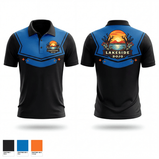 Short Sleeve Performance Polo, Lakeside Dojo, , Teamtime, Team time, sublimation, custom sports apparel, team uniforms, spirit wear, spiritwear, sports uniforms, custom shirts, team store, custom team store, fundraiser sports, apparel fundraiser