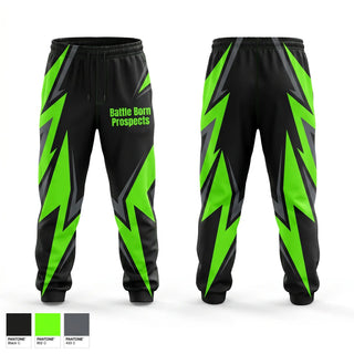 Sweatpants, Battle Born Prospects, Baseball, Teamtime, Team time, sublimation, custom sports apparel, team uniforms, spirit wear, spiritwear, sports uniforms, custom shirts, team store, custom team store, fundraiser sports, apparel fundraiser