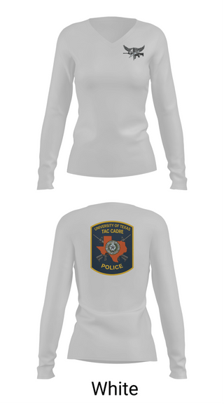 Womens Long Sleeve Vneck Shirt, Tac Cadre, Police, Teamtime, Team time, sublimation, custom sports apparel, team uniforms, spirit wear, spiritwear, sports uniforms, custom shirts, team store, custom team store, fundraiser sports, apparel fundraiser