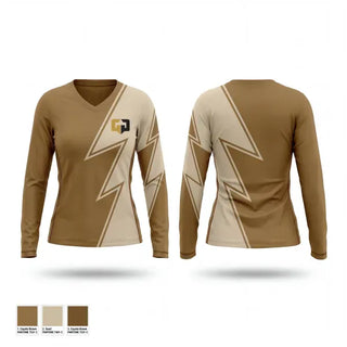 Womens Long Sleeve Vneck Shirt, GGT Wrestling, Wrestling, Teamtime, Team time, sublimation, custom sports apparel, team uniforms, spirit wear, spiritwear, sports uniforms, custom shirts, team store, custom team store, fundraiser sports, apparel fundraiser
