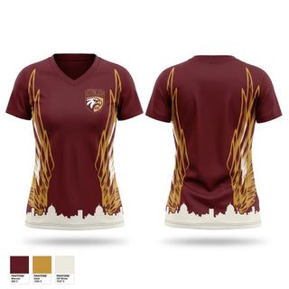Womens Short Sleeve Vneck Shirt, Columbia City High School, Wrestling, Teamtime, Team time, sublimation, custom sports apparel, team uniforms, spirit wear, spiritwear, sports uniforms, custom shirts, team store, custom team store, fundraiser sports, apparel fundraiser