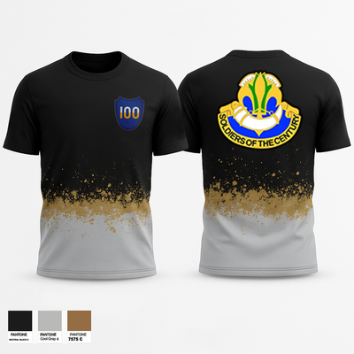 100th Training Division Short Sleeve Performance Shirt - 1