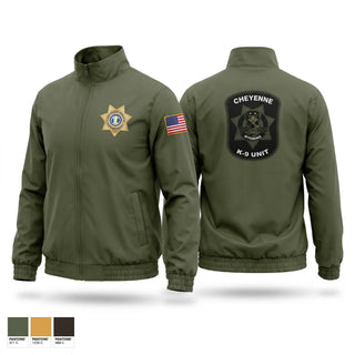 Windbreaker, Cheyenne pd k9, Police, Teamtime, Team time, sublimation, custom sports apparel, team uniforms, spirit wear, spiritwear, sports uniforms, custom shirts, team store, custom team store, fundraiser sports, apparel fundraiser