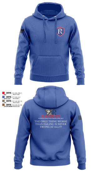 Hoodie, RICS Raiders, Army, Teamtime, Team time, sublimation, custom sports apparel, team uniforms, spirit wear, spiritwear, sports uniforms, custom shirts, team store, custom team store, fundraiser sports, apparel fundraiser