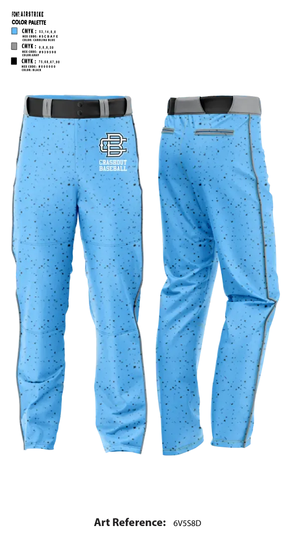 Baseball Pants, Crashout Baseball, Baseball, Teamtime, Team time, sublimation, custom sports apparel, team uniforms, spirit wear, spiritwear, sports uniforms, custom shirts, team store, custom team store, fundraiser sports, apparel fundraiser