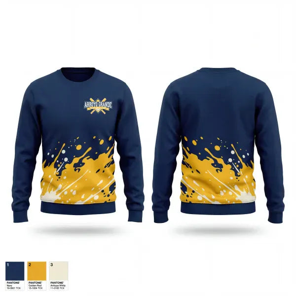 Crew Neck Sweatshirt, Arroyo Grande Valley Little League, Baseball, Teamtime, Team time, sublimation, custom sports apparel, team uniforms, spirit wear, spiritwear, sports uniforms, custom shirts, team store, custom team store, fundraiser sports, apparel fundraiser