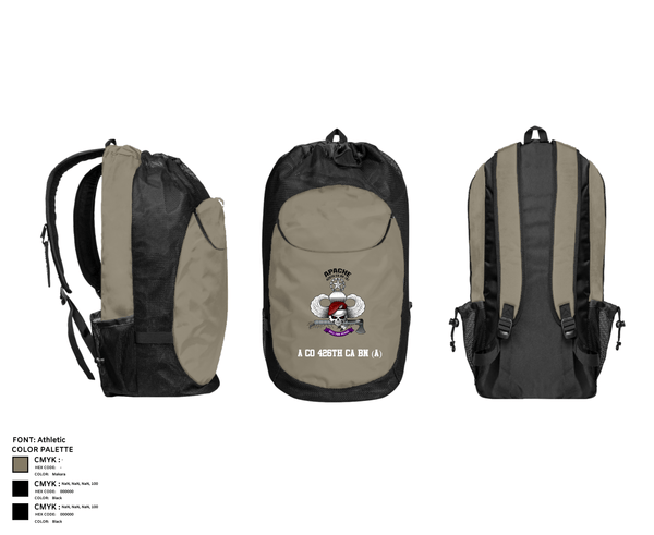 Gear Bag, A CO 426th CA BN (A), Army, Teamtime, Team time, sublimation, custom sports apparel, team uniforms, spirit wear, spiritwear, sports uniforms, custom shirts, team store, custom team store, fundraiser sports, apparel fundraiser