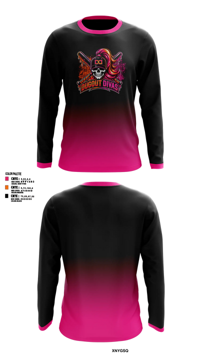 Dugout divas 33189560 Long Sleeve Performance Shirt - 9