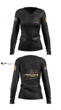 180th ESC 1st 6969431 Women's Long Sleeve V-neck Shirt - 1
