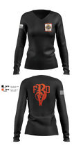 Baptist Valley Volunteer Fire Department  Women's Long Sleeve V-neck Shirt - 1