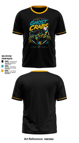 Short Sleeve Performance Shirt, Ghost Crabs, Baseball, Teamtime, Team time, sublimation, custom sports apparel, team uniforms, spirit wear, spiritwear, sports uniforms, custom shirts, team store, custom team store, fundraiser sports, apparel fundraiser