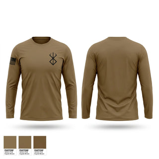 Long Sleeve Performance Shirt, Bravo Company, 3-138th, National Guard, Teamtime, Team time, sublimation, custom sports apparel, team uniforms, spirit wear, spiritwear, sports uniforms, custom shirts, team store, custom team store, fundraiser sports, apparel fundraiser