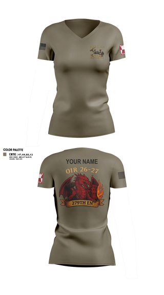 Womens Short Sleeve Vneck Shirt, Custom, Army, Teamtime, Team time, sublimation, custom sports apparel, team uniforms, spirit wear, spiritwear, sports uniforms, custom shirts, team store, custom team store, fundraiser sports, apparel fundraiser