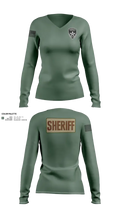 Sheriff Emergency Response Team 5060810 Women's Long Sleeve V-neck Shirt - 22