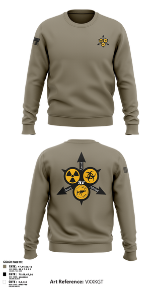 Crew Neck Sweatshirt, 51st WMD-CST, , Teamtime, Team time, sublimation, custom sports apparel, team uniforms, spirit wear, spiritwear, sports uniforms, custom shirts, team store, custom team store, fundraiser sports, apparel fundraiser