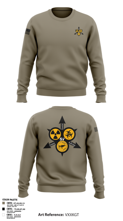 51st WMD-CST 58397941 Crew Neck Sweatshirt - 1