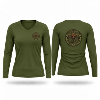 Womens Long Sleeve Vneck Shirt, Stewart County Sheriffs Office SRT, Police, Teamtime, Team time, sublimation, custom sports apparel, team uniforms, spirit wear, spiritwear, sports uniforms, custom shirts, team store, custom team store, fundraiser sports, apparel fundraiser