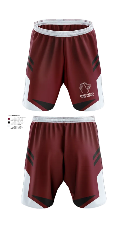 Athletic Shorts With Pockets, Biggersville High School, Bowling, Teamtime, Team time, sublimation, custom sports apparel, team uniforms, spirit wear, spiritwear, sports uniforms, custom shirts, team store, custom team store, fundraiser sports, apparel fundraiser