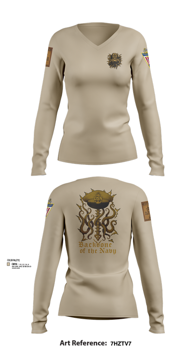 NAS Patuxent River 87984476 Women's Long Sleeve V-neck Shirt - 102