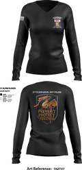 97TH Chemical Battalion 45931248 Women's Long Sleeve V-neck Shirt - 3