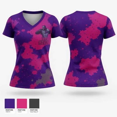 WTX HAVOC Women's Short Sleeve V-neck Shirt - 21