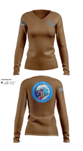 Space Company 60044463 Women's Long Sleeve V-neck Shirt - 22