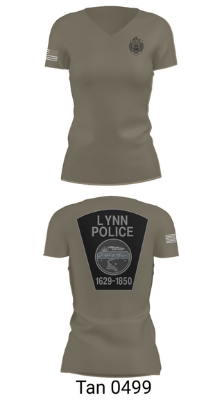 Womens Short Sleeve Vneck Shirt, Lynn Police Department, Police, Teamtime, Team time, sublimation, custom sports apparel, team uniforms, spirit wear, spiritwear, sports uniforms, custom shirts, team store, custom team store, fundraiser sports, apparel fundraiser