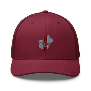 St Clair County Saints Retro Trucker Hat | Yupoong 6606