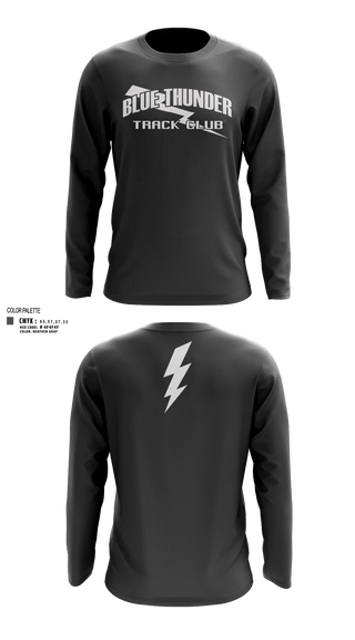 Long Sleeve Performance Shirt, Blue Thunder, Track & Field, Teamtime, Team time, sublimation, custom sports apparel, team uniforms, spirit wear, spiritwear, sports uniforms, custom shirts, team store, custom team store, fundraiser sports, apparel fundraiser