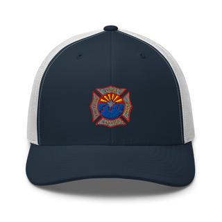 Phoenix Fire Department Retro Trucker Hat | Yupoong 6606