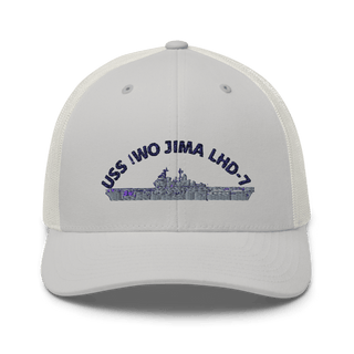 USS IWO JIMA LHD7 FRG Retro Trucker Hat | Yupoong 6606