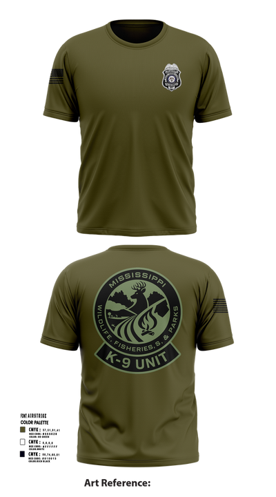 MDWFP K9 21939837 Short Sleeve Performance Shirt - 101