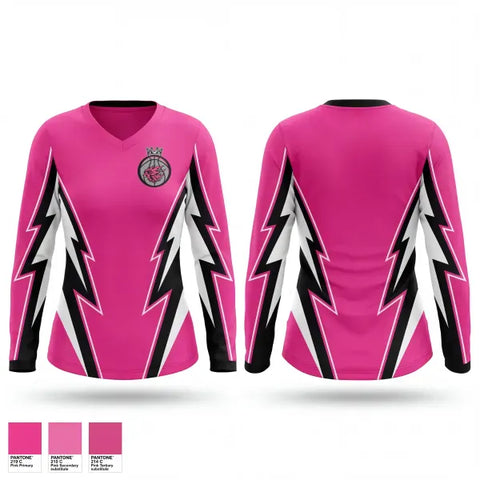 Womens Long Sleeve Vneck Shirt, Heart & Hustle, Men's Basketball, Teamtime, Team time, sublimation, custom sports apparel, team uniforms, spirit wear, spiritwear, sports uniforms, custom shirts, team store, custom team store, fundraiser sports, apparel fundraiser