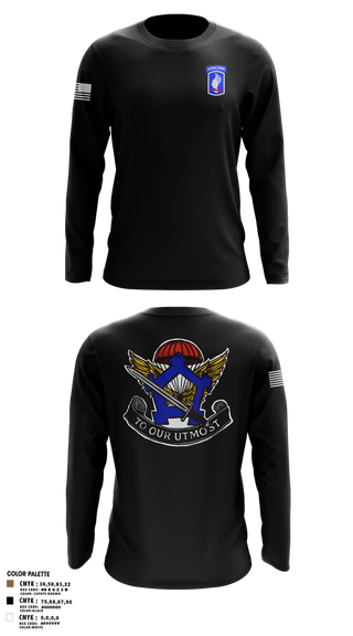 Long Sleeve Performance Shirt, HHC, Brigade Support Battalion 173D IBCT(A), , Teamtime, Team time, sublimation, custom sports apparel, team uniforms, spirit wear, spiritwear, sports uniforms, custom shirts, team store, custom team store, fundraiser sports, apparel fundraiser