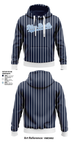 Hoodie, Blue Devils, Baseball, Teamtime, Team time, sublimation, custom sports apparel, team uniforms, spirit wear, spiritwear, sports uniforms, custom shirts, team store, custom team store, fundraiser sports, apparel fundraiser
