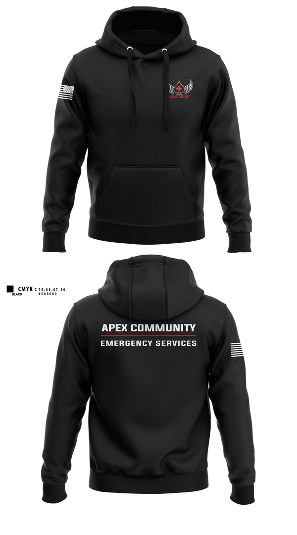 Hoodie, ACES, EMS/EMT, Teamtime, Team time, sublimation, custom sports apparel, team uniforms, spirit wear, spiritwear, sports uniforms, custom shirts, team store, custom team store, fundraiser sports, apparel fundraiser